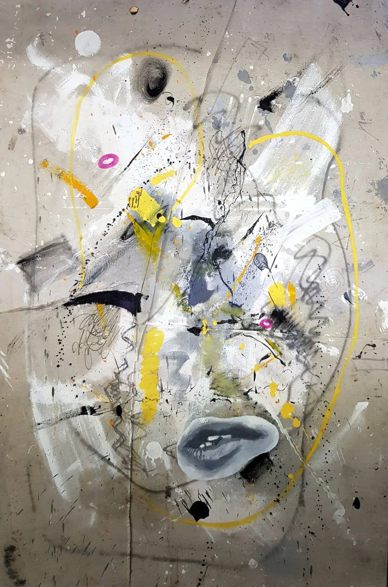 title: temptress
 size: 230x155cm
 medium: mixed media
 year: 2021
 price: 5500 PLN